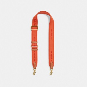 Coach Colorblock Webbing Strap オレンジ 赤 カラー | COH866470