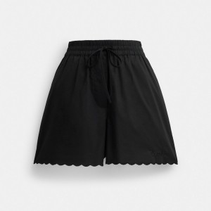Coach Cotton Set Shorts In Organic Cotton 黒 | COH866045