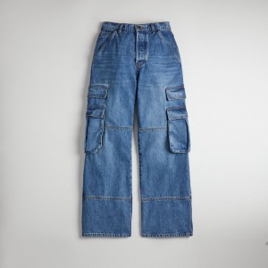 Coach Denim Cargo Pant In 31% Recycled Cotton 青 | COH866936
