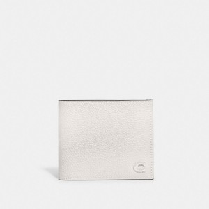 Coach Double Billfold Wallet 白 | COH866699