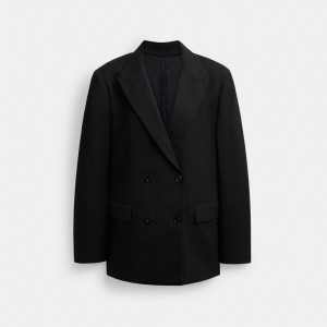 Coach Double Breasted Blazer 黒 | COH865933
