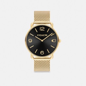 Coach Elliot Watch, 41 Mm ゴールド 黒 | COH866974