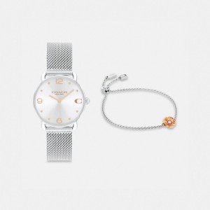 Coach Elliot Watch Gift Set, 28 Mm グレー | COH866295