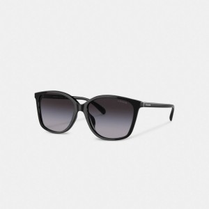 Coach Embedded Wire Square Sunglasses 黒 | COH866390