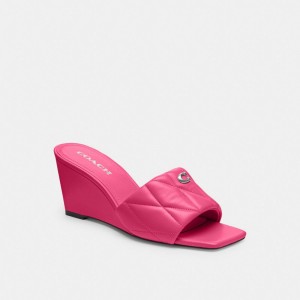 Coach Emma Wedge With Quilting ピンク | COH865724