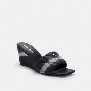 Coach Emma Wedge With Tie Dye ネイビー | COH865906