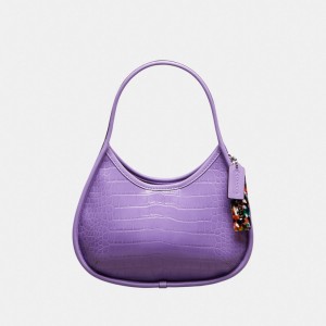 Coach Ergo Bag In Croc Embossed Coachtopia Leather 紫 | COH865129