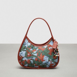 Coach Ergo Bag In Patchwork Upcrushed Upcrafted Leather 緑 インディゴブルー カラー | COH864824