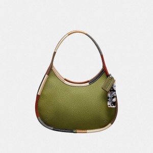 Coach Ergo Bag With Colorful Binding In Upcrafted Leather オリーブ 緑 カラー | COH864827