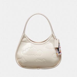 Coach Ergo In Crinkled Patent Coachtopia Leather: Embossed Cloud Print ベージュ | COH864911