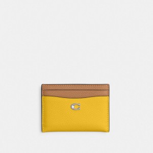 Coach Essential Card Case In Colorblock シルバー カラー | COH865610