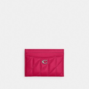 Coach Essential Card Case With Pillow Quilting シルバー | COH865529