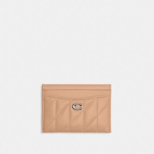 Coach Essential Card Case With Pillow Quilting シルバー | COH865532