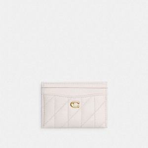 Coach Essential Card Case With Pillow Quilting 白 | COH865609