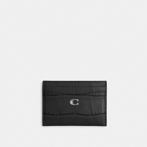 Coach Essential Card Case シルバー 黒 | COH865720
