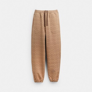 Coach Essential Signature Joggers ブラウン | COH866949