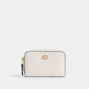 Coach Essential Small Zip Around Card Case 白 | COH865585