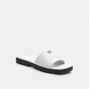 Coach Florence Sandal 白 | COH865869