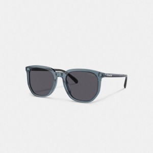 Coach Geometric Square Sunglasses 青 | COH867087