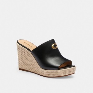 Coach Gloria Wedge 黒 | COH865872