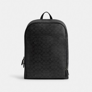 Coach Gotham Backpack In Signature Canvas グレー | COH866503