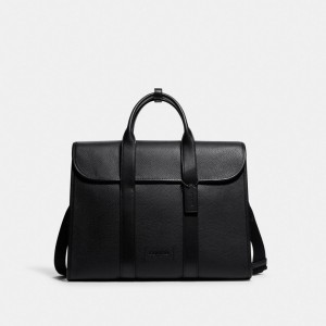 Coach Gotham Portfolio Bag 黒 銅 黒 | COH866534