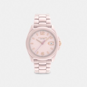 Coach Greyson Watch, 36 Mm ピンク | COH866235