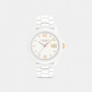 Coach Greyson Watch, 36 Mm 白 | COH866261