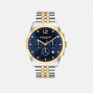 Coach Greyson Watch, 43 Mm ゴールド シルバー | COH866980