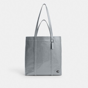 Coach Hall Tote Bag 33 グレー 青 | COH865075