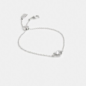 Coach Halo Heart Slider Bracelet シルバー | COH866184