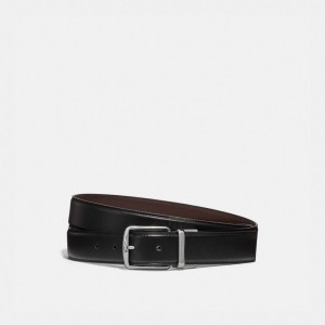 Coach Harness Buckle Cut To Size Reversible Belt, 32 Mm 黒 ブラウン | COH866998