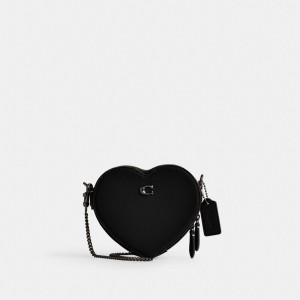 Coach Heart Crossbody Bag 14 青 グレー 黒 | COH865321