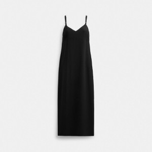 Coach Heritage C Silk Midi Dress 黒 | COH866056