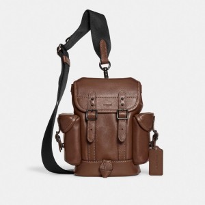 Coach Hitch Backpack 13 チョコレート | COH866491