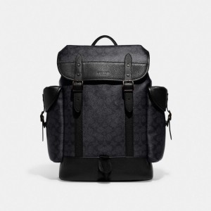 Coach Hitch Backpack In Signature Canvas グレー | COH866506