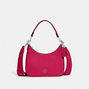 Coach Hobo Crossbody Bag With Signature Canvas ピンク | COH866551