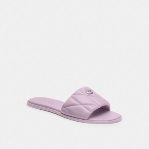 Coach Holly Sandal With Quilting 紫 | COH865857