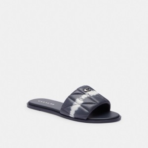 Coach Holly Sandal With Tie Dye ネイビー | COH865881