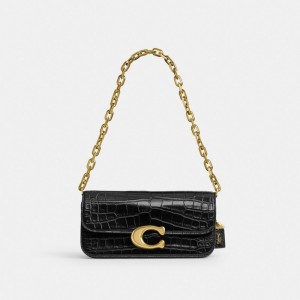 Coach Idol Bag 23 In Alligator 黒 | COH864880