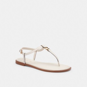 Coach Jessica Sandal 白 | COH865862