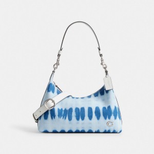 Coach Juliet Shoulder Bag With Tie Dye シルバー 青 カラー | COH864957