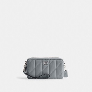Coach Kira Crossbody Bag With Pillow Quilting シルバー グレー 青 | COH865630