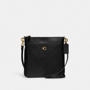 Coach Kitt Messenger Crossbody Bag 黒 | COH865320