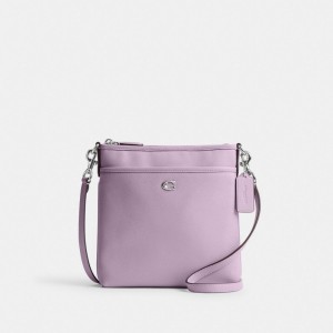 Coach Kitt Messenger Crossbody Bag シルバー 紫 | COH865219