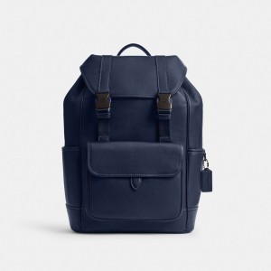 Coach League Flap Backpack 深い青 | COH866518
