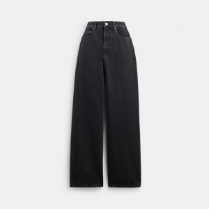 Coach Loose Fit Jeans In Organic Cotton 黒 | COH866034