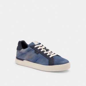 Coach Lowline Low Top Sneaker With Tie Dye ネイビー | COH866819
