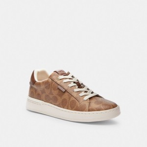 Coach Lowline Luxe Low Top Sneaker ブラウン | COH865830