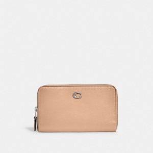 Coach Medium Zip Around Wallet シルバー | COH865578